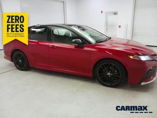 Red 2023 Toyota Camry Hybrid XSE