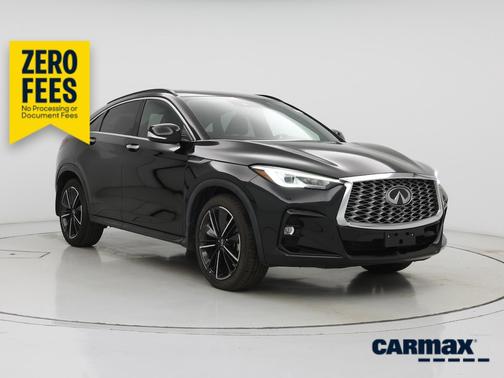 Black 2022 INFINITI QX55 Luxe