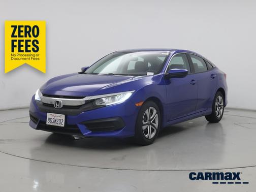 Blue 2018 Honda Civic LX