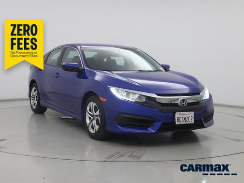 Blue 2018 Honda Civic LX