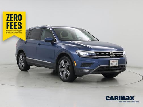 Blue 2018 Volkswagen Tiguan SEL Premium
