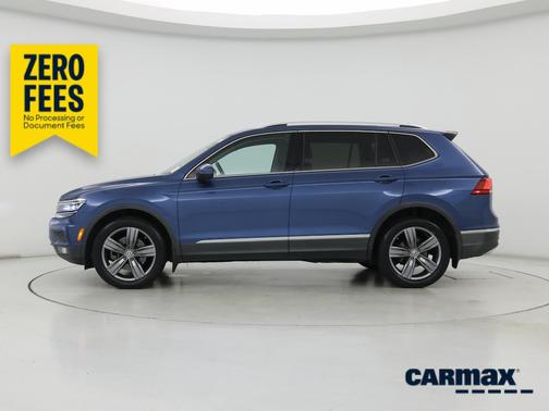 Blue 2018 Volkswagen Tiguan SEL Premium