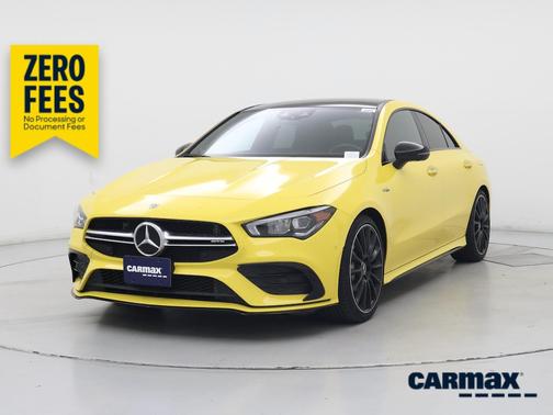 Yellow 2021 Mercedes-Benz AMG CLA 35