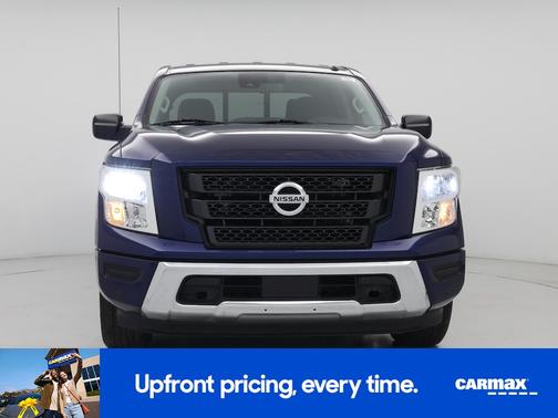Blue 2021 Nissan Titan Platinum Reserve