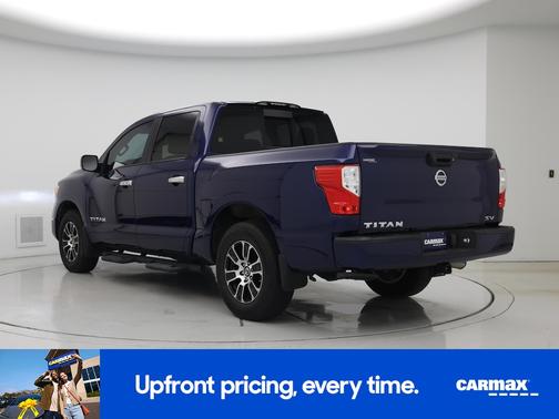 Blue 2021 Nissan Titan Platinum Reserve