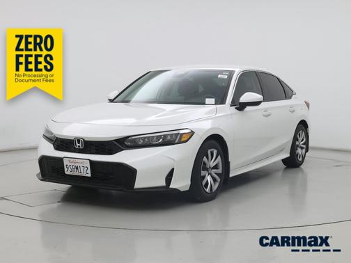 White 2025 Honda Civic LX