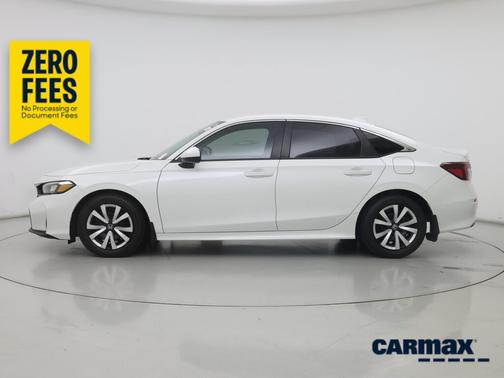 White 2025 Honda Civic LX