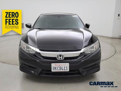 Black 2016 Honda Civic LX