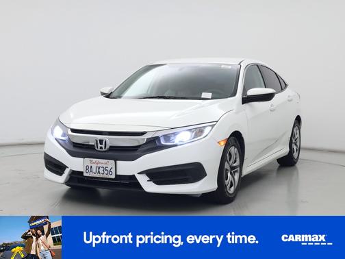 White 2017 Honda Civic LX