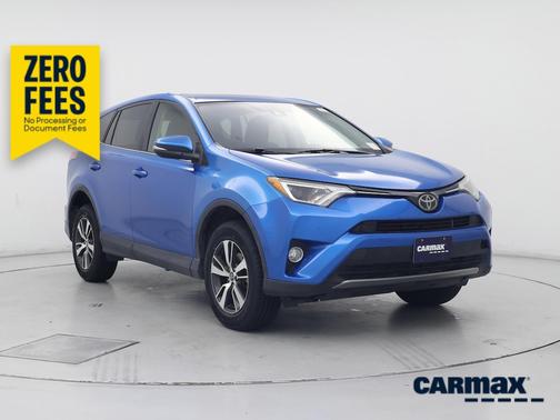 Blue 2017 Toyota RAV4 XLE