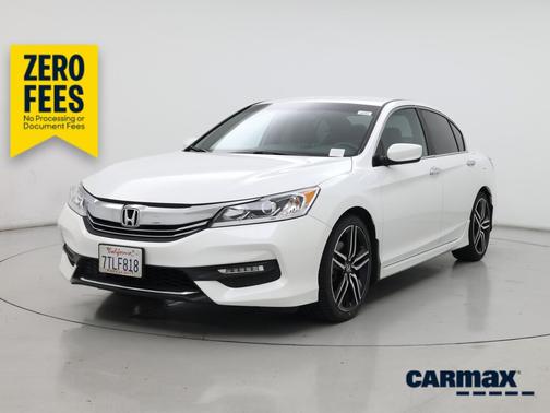 White 2016 Honda Accord Sport