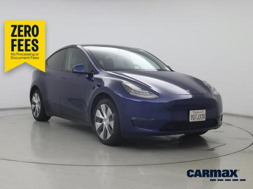 Blue 2021 Tesla Model Y Standard Range
