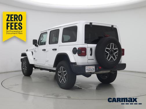 White 2025 Jeep Wrangler Sahara