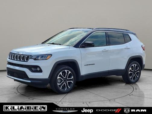 Bright White Clearcoat 2023 Jeep Compass Limited