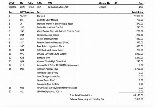 2026 Porsche Macan S