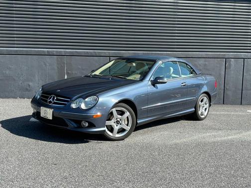 Cadet Blue Metallic 2007 Mercedes-Benz CLK-Class 550 Cabriolet