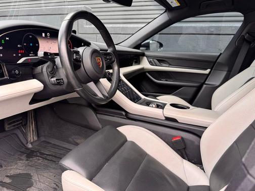 Volcano Grey Metallic 2022 Porsche Taycan 4