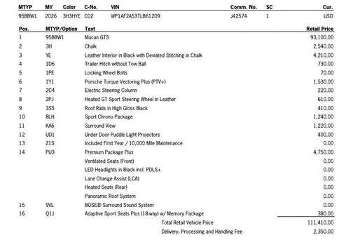 2026 Porsche Macan GTS