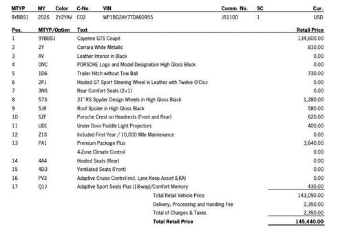 2026 Porsche Cayenne GTS
