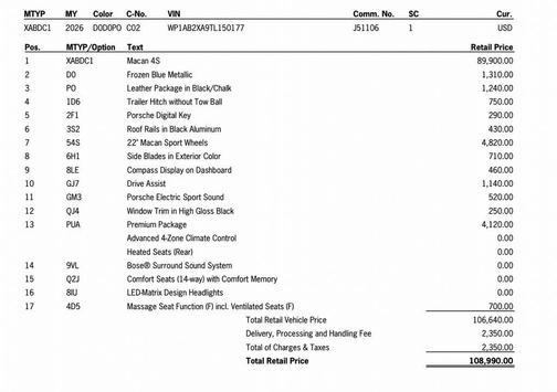 2026 Porsche Macan 4S