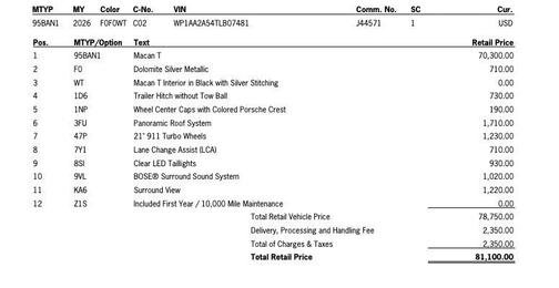 2026 Porsche Macan T