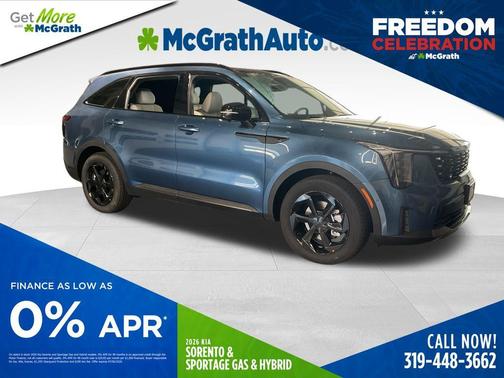 Mineral Blue 2026 Kia Sorento Hybrid SX Prestige