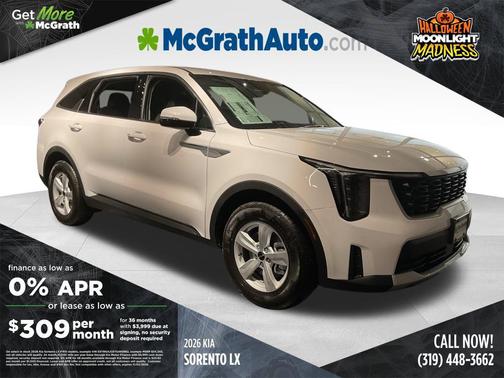 Glacial White Pearl 2026 Kia Sorento LX