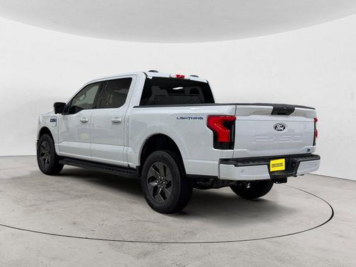Space White Metallic 2025 Ford F-150 Lightning Flash
