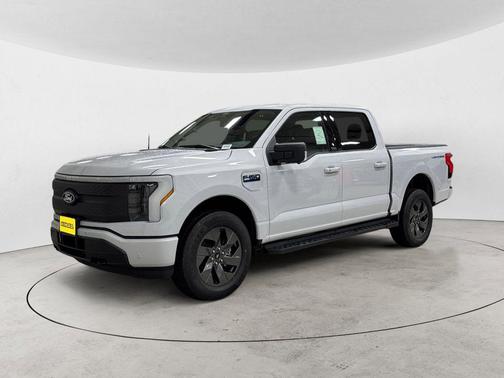Space White Metallic 2025 Ford F-150 Lightning Flash