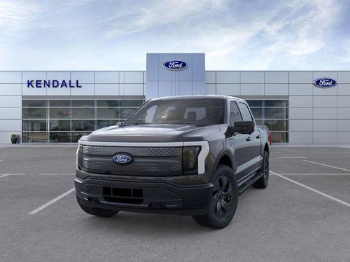 Agate Black Metallic 2025 Ford F-150 Lightning Flash