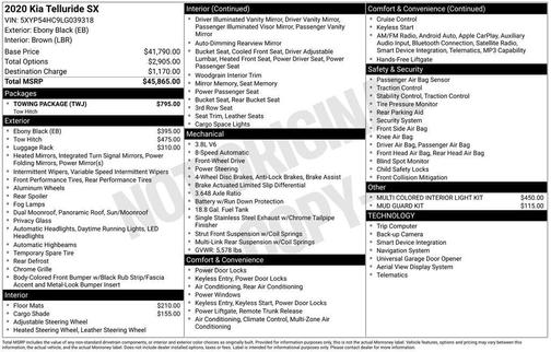 2020 Kia Telluride SX