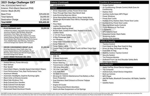 2021 Dodge Challenger SXT