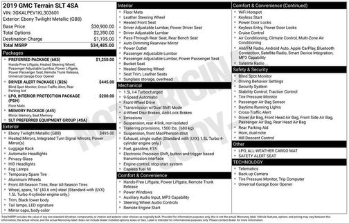 2019 GMC Terrain SLT