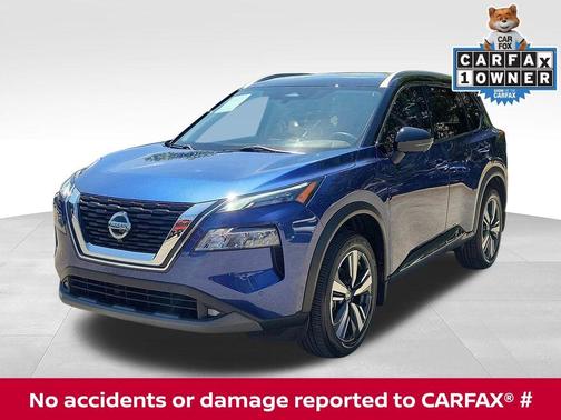 Caspian Blue Metallic / Super Black 2021 Nissan Rogue SL