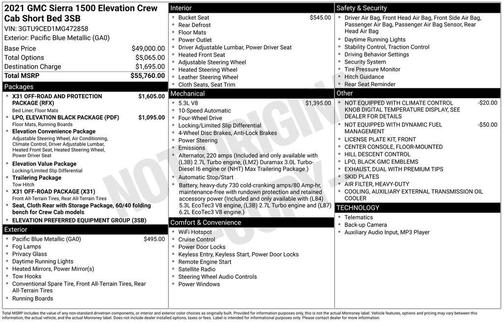 2021 GMC Sierra 1500 Elevation