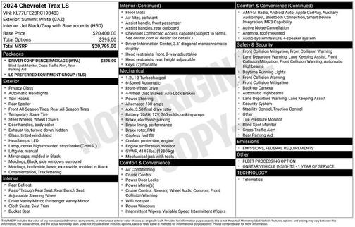 2024 Chevrolet Trax LS