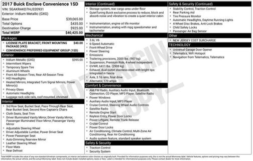 2017 Buick Enclave Convenience