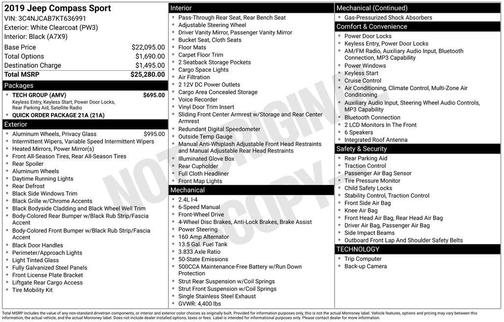 2019 Jeep Compass Sport