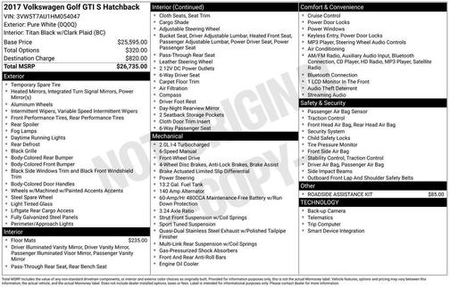 2017 Volkswagen Golf GTI S 4-Door