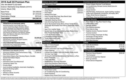 2018 Audi Q5 2.0T Premium Plus