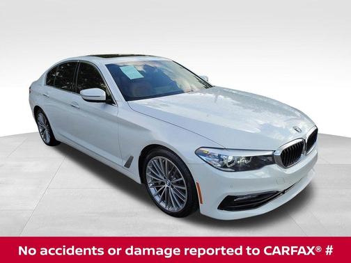 White Metallic 2018 BMW 530 i