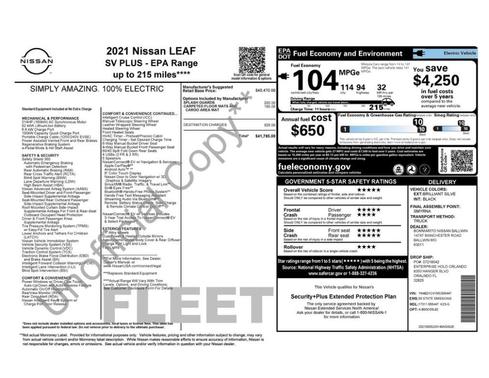 2021 Nissan Leaf SV PLUS