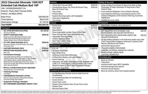 2022 Chevrolet Silverado 1500 RST
