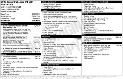 2020 Dodge Challenger R/T