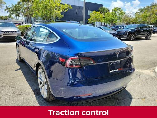 Blue 2018 Tesla Model 3 Performance