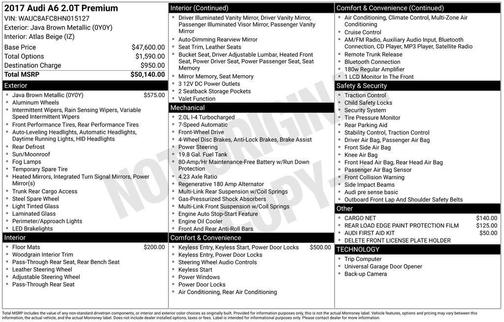 2017 Audi A6 2.0T Premium
