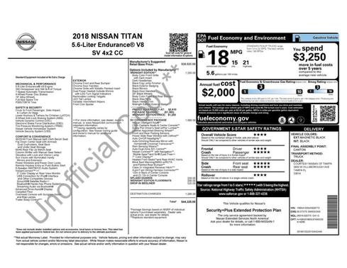 2018 Nissan Titan SV
