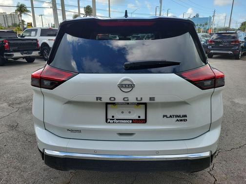 White / Black 2026 Nissan Rogue Platinum
