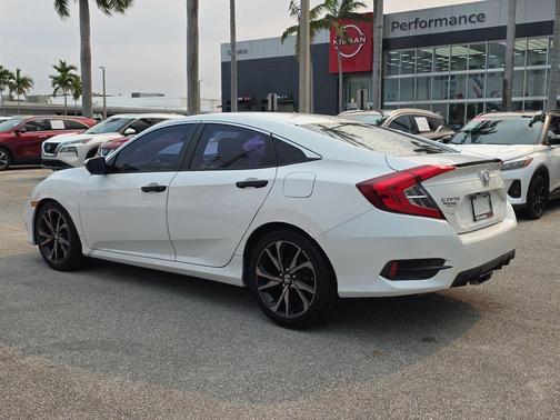 White 2019 Honda Civic Sport