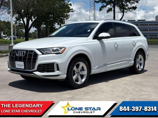 Glacier White Metallic 2023 Audi Q7 45 Premium